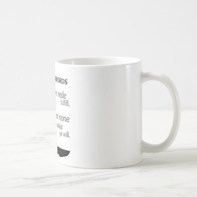 Taza De Café Diosa antigua de Wiccan Rede (Derecha)
