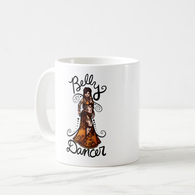Taza De Café Diosa bailarina Belly (Anverso izquierdo)