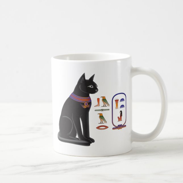 Taza De Café Diosa Bastet del gato egipcio (Derecha)