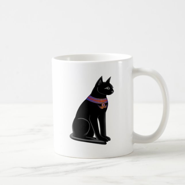 Taza De Café Diosa Bastet del gato egipcio (Derecha)