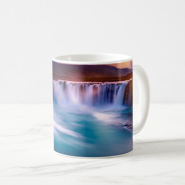 Taza De Café Diosa, cascadas islandesas (Anverso derecho)