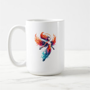 Taza De Café Diosa de Hielo de Fuego Celestial