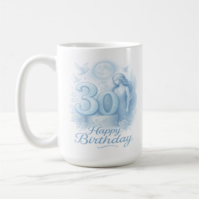 Taza De Café Diosa de los Treinta: Famoso cumpleaños (Izquierda)