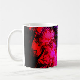 Taza De Café Diosa de neón en bosque encantado