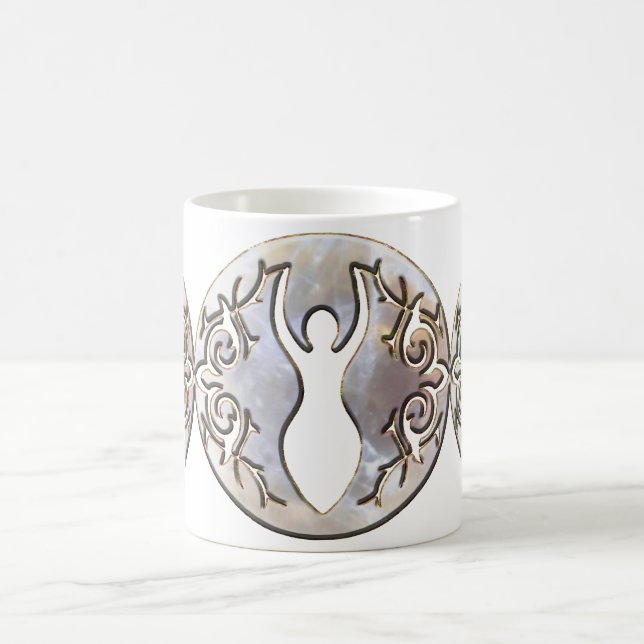 Taza De Café Diosa del Moonstone de la luna de Tiple (Centro)
