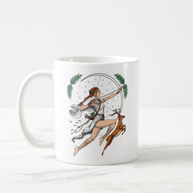 Taza De Café Diosa griega Artemis (Izquierda)