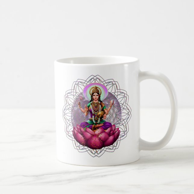 Taza De Café Diosa Lakshmi mandala (Derecha)