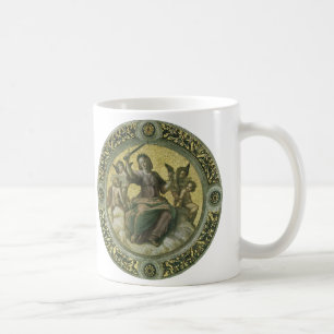 Taza De Café Diosa Romana Justicia con Ángeles por Rafael