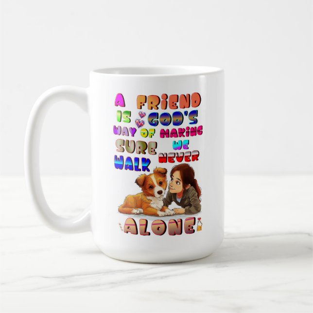 Taza De Café Dioses amigos forma de asegurarse de que nunca cam (Izquierda)