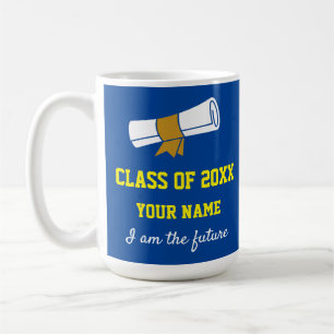 Taza De Café Diploma para el graduado de 15 oz