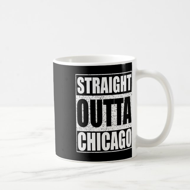 Taza De Café Directamente fuera de Chicago Estado de Illinois (Derecha)