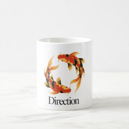 Taza De Café Direction – Timeless Koi Symbol of Clarity, Growth