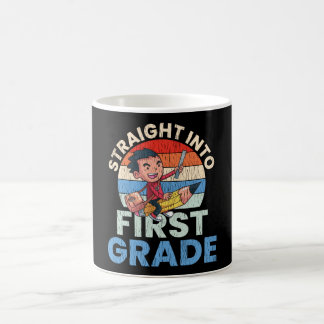 Taza De Café Directo al primer grado Regalo para niños de vuelt