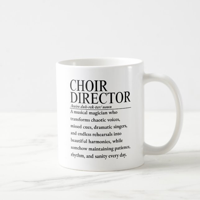 Taza De Café director de coro (Derecha)