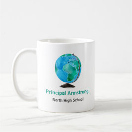 Taza De Café Director de escuela personalizado globo de la