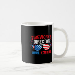 Taza De Café Director de fuegos artificiales I corro. Tú corres