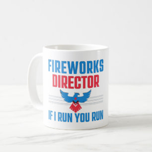 TAZA DE CAFÉ DIRECTOR DE FUEGOS ARTIFICIALES - SI YO CORRO TÚ C