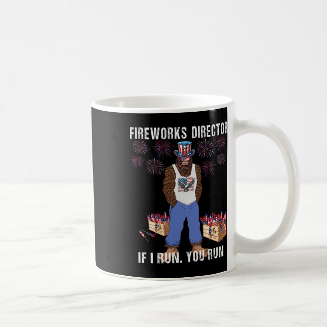 Taza De Café Director De Fuegos Artificiales - Te Ejecuto Graci (Derecha)