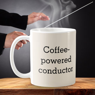 Taza De Café Director de orquesta impulsado por café