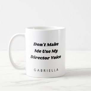 Taza De Café Director de Teatro Divertido Humor Frase Personali