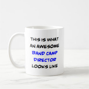 Taza De Café director del campamento de banda, impresionante