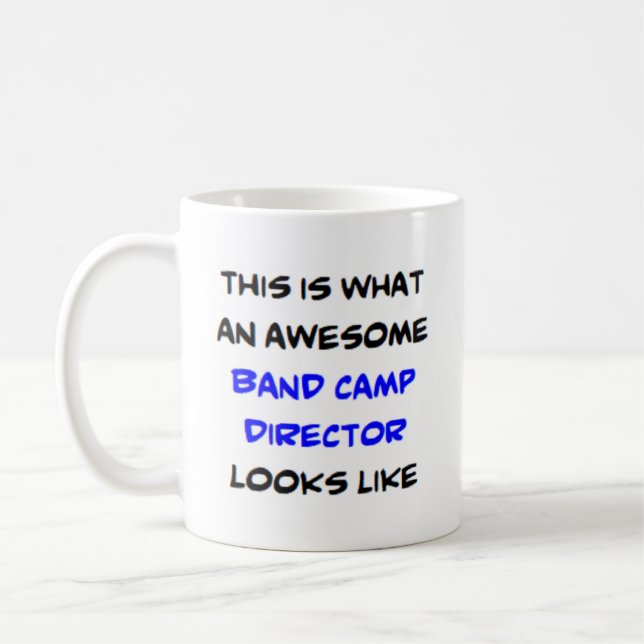 Taza De Café director del campamento de banda, impresionante (Izquierda)