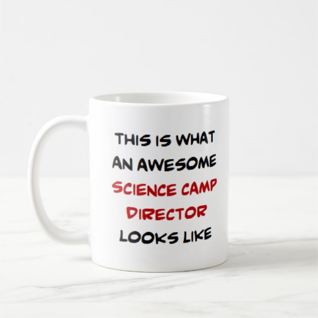 Taza De Café director del campamento de ciencia, impresionante (Izquierda)