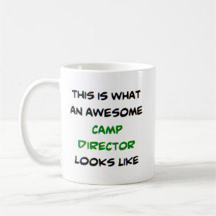 Taza De Café director del campamento, impresionante