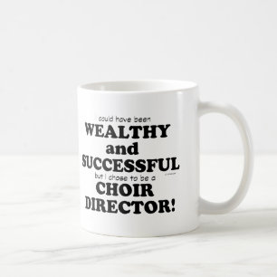 Taza De Café Director Wealthy del coro y acertado