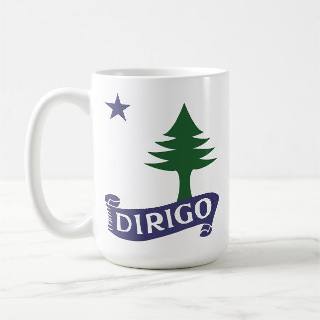 Taza De Café Dirigo / Bandera principal de 1901 (Izquierda)