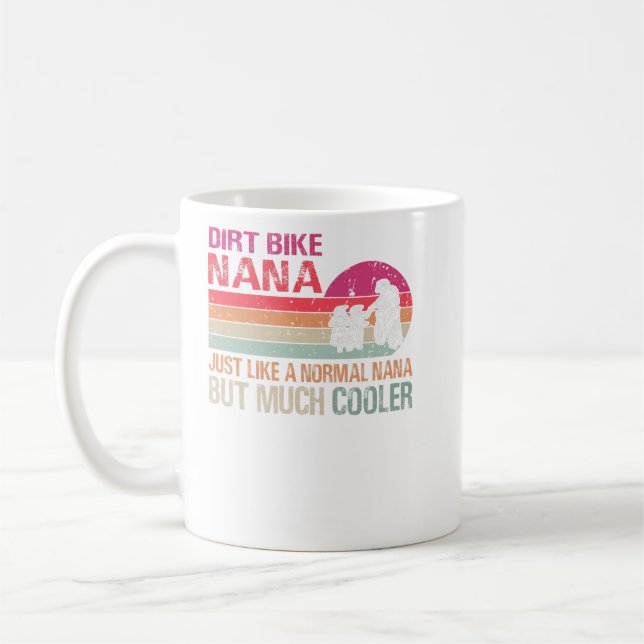 Taza De Café Dirt Bike Nana Motocross Enduro Motorcycle Sport F (Izquierda)