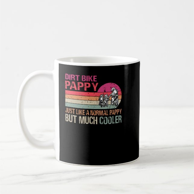 Taza De Café Dirt Bike Pappy Motocross Enduro Motorcycle Sport (Izquierda)