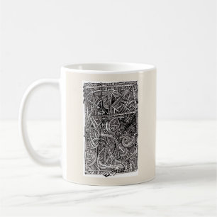 Taza De Café Dis-junction, dibujo de tinta