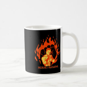 Taza De Café Disciplina sobre fuerza de boxeo de motivación