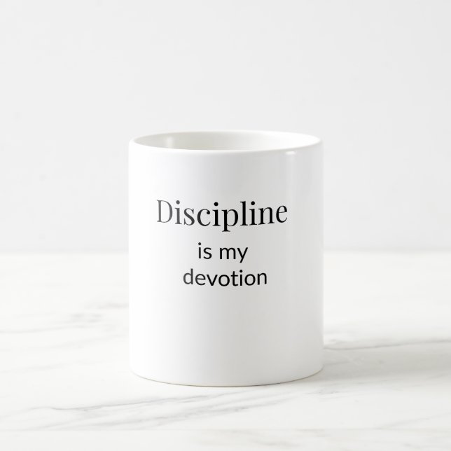 Taza De Café Discipline is my Devotion Mug (Centro)