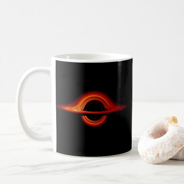 Taza De Café Disco de acreción del agujero negro (Con donut)