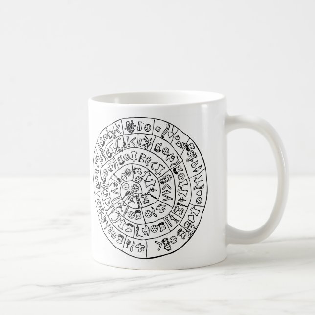 Taza De Café Disco de Phaistos (Derecha)