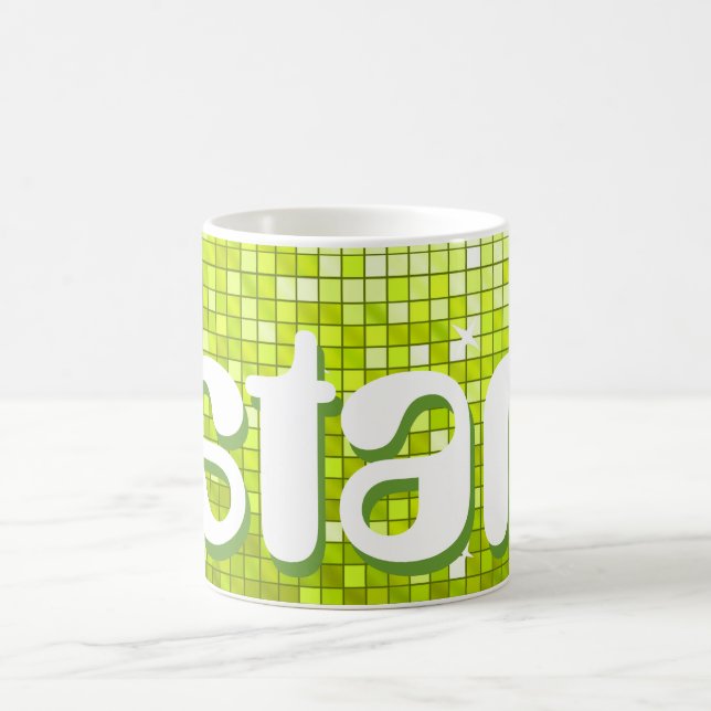 Taza De Café Disco Tiles Lime 'star' mug (Centro)