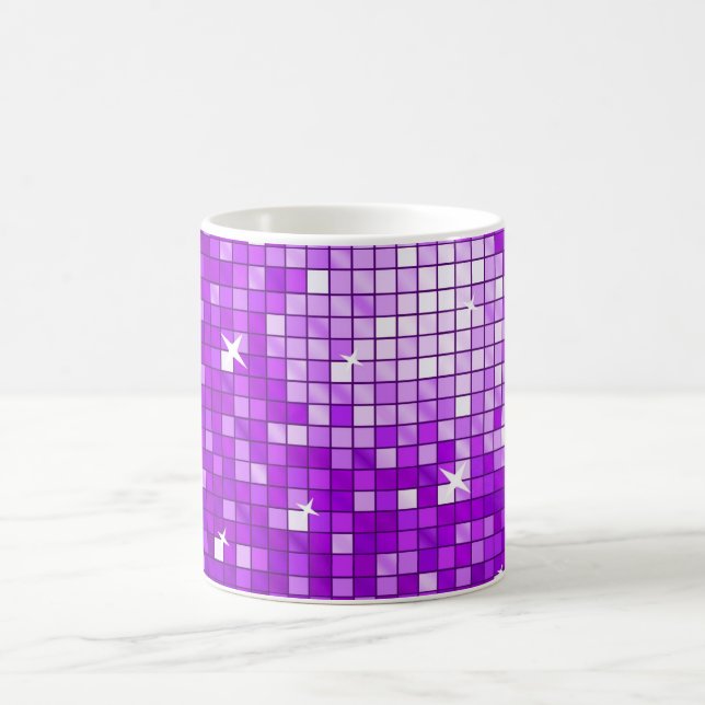 Taza De Café Disco Tiles Purple mug (Centro)