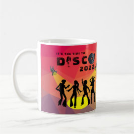 Taza De Café Discoteca, pista de baile, retro, multicolor