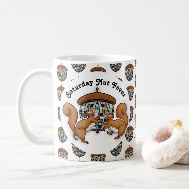 Taza De Café Discoteca Squirrels (Con donut)