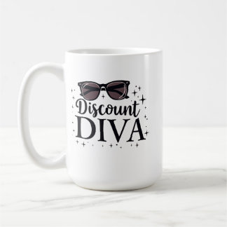 Taza De Café Discount Diva - Chic & Savvy Shopping Queen