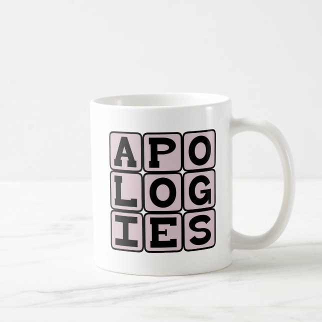 Taza De Café Disculpa, lo siento (Derecha)