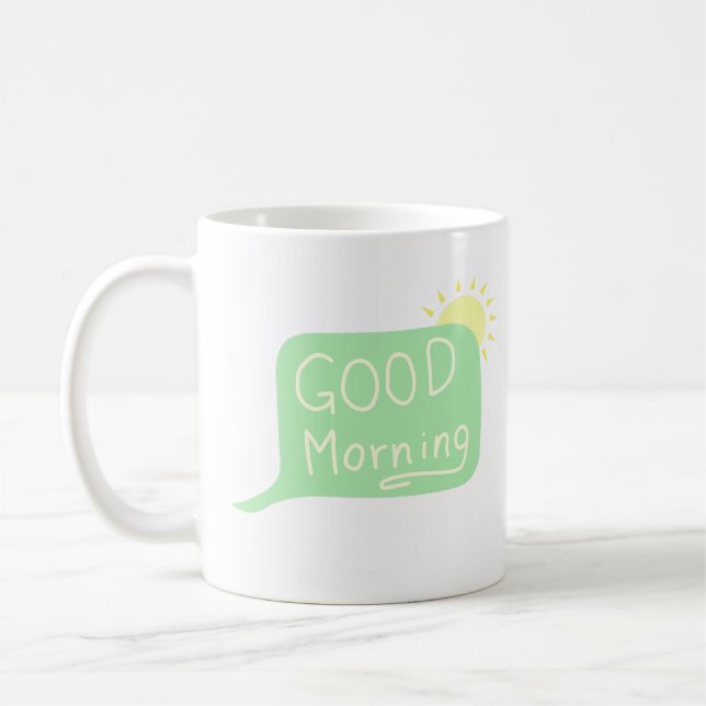 Taza De Café Discurso Buenos días Bubble Sunshine (Izquierda)