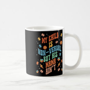 Taza De Café Discurso no verbal autista no hablante