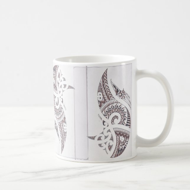 Taza De Café diseñador de lujo maorí 2 (Derecha)