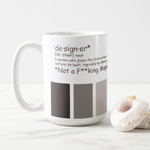 Taza De Café Diseñador. No es mago