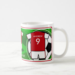 Taza De Café Diseñador personalizado Soccer mug RW