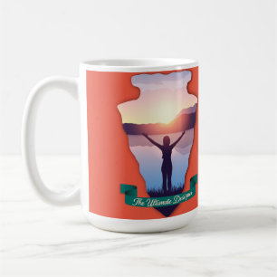 Taza De Café Diseñador Ultimate de flecha Head Sunrise Personal