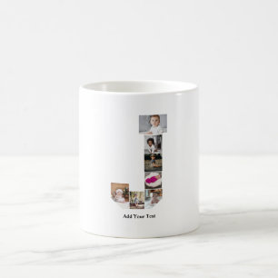 Taza De Café Diseñar su propia letra Poster de Collage de fotos